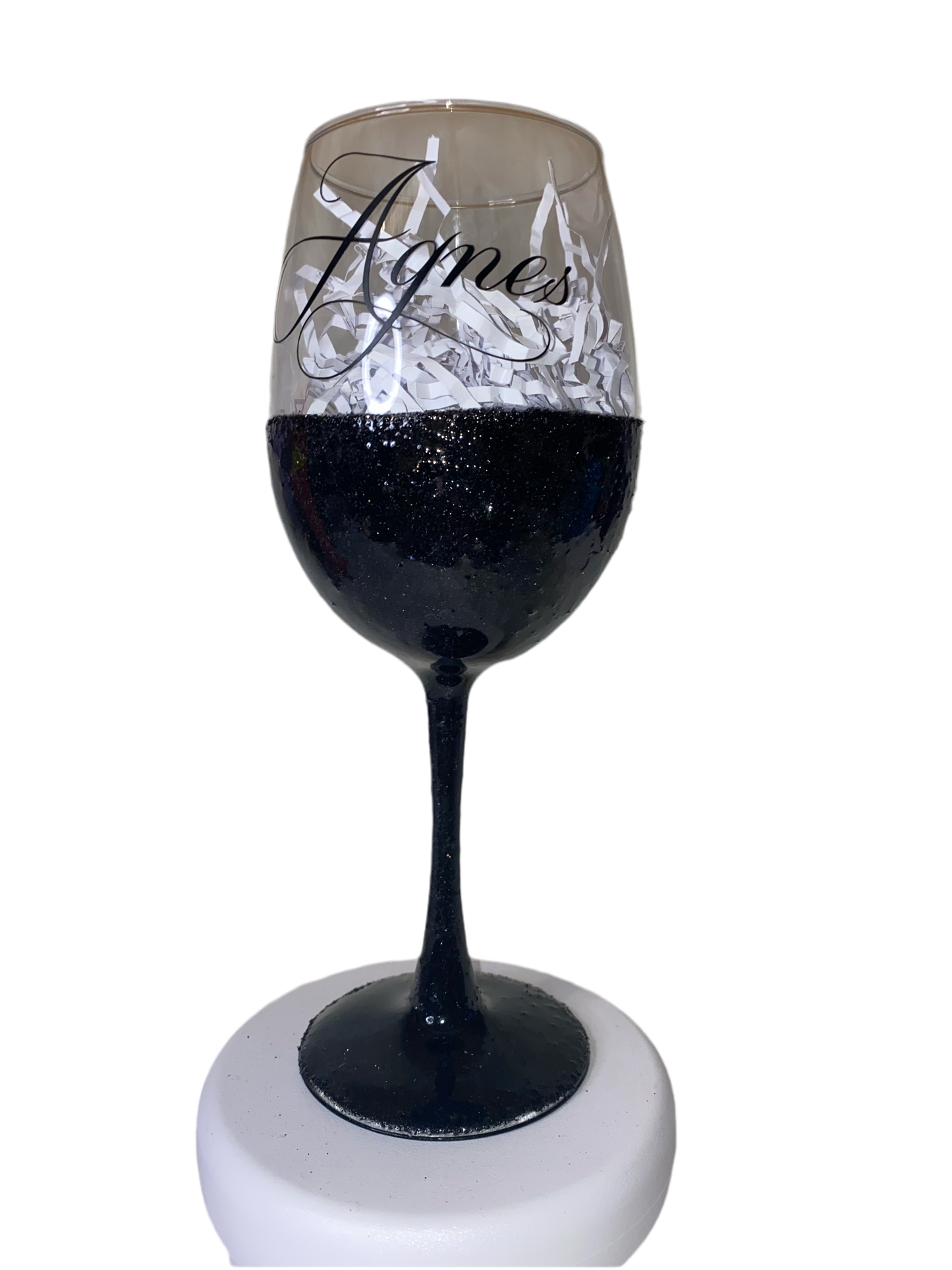 GLITTER WINE GLASSES