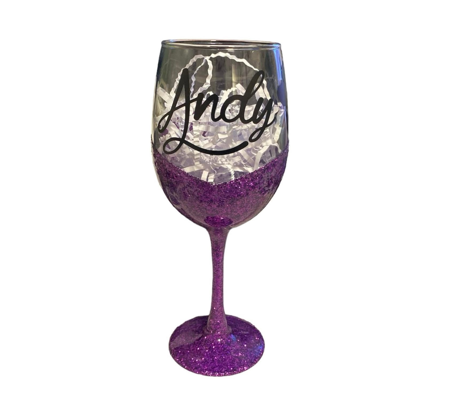 Glitter Wine Glasses